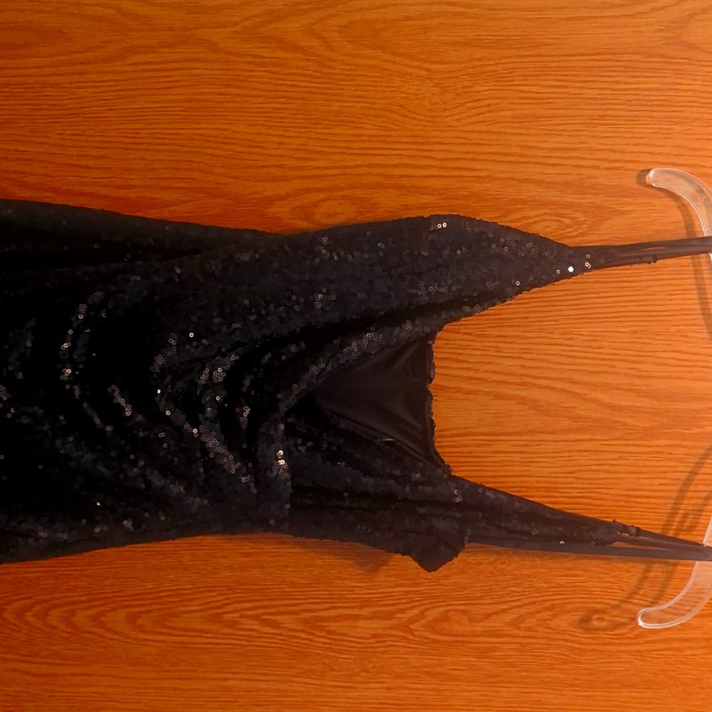 Little black sequin dress